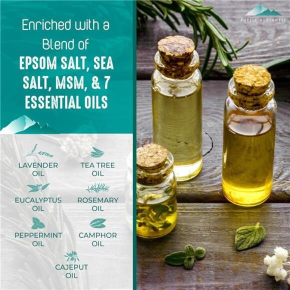 Tea Tree Oil & Peppermint Foot Soak with Epsom Salt - Picture 5 of 16